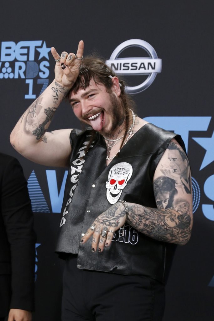 Post Malone at the BET Awards