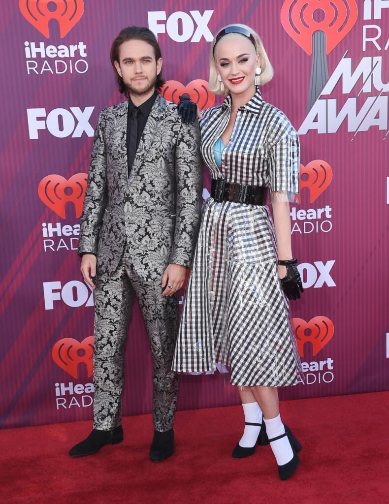 Zedd and Katy Perry arrives for the iHeart Radio Music Awards